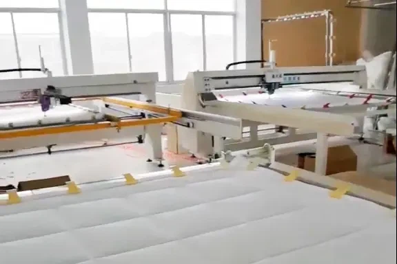 Quilt production machine Quilt production machine